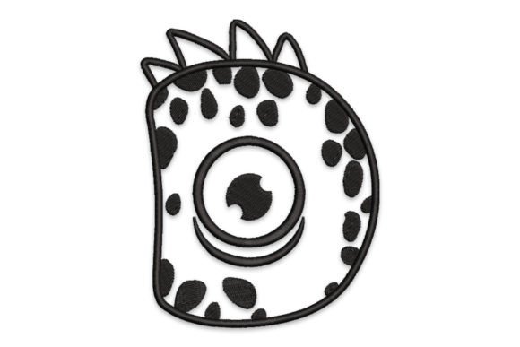 Monster Alphabet Letter D
